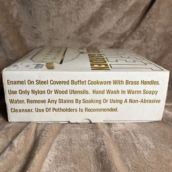 NEW Tools Of The Trade SUMMER GARDEN Enamel Ware Dutch OVEN CASSEROLE POT 10” - Picture 2 of 5